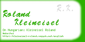 roland kleineisel business card